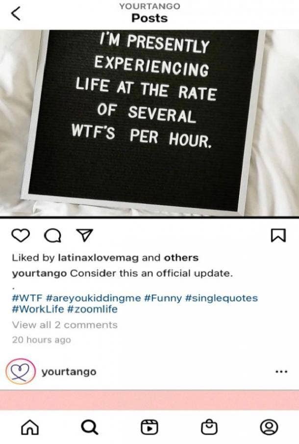 instagram post with likes removed