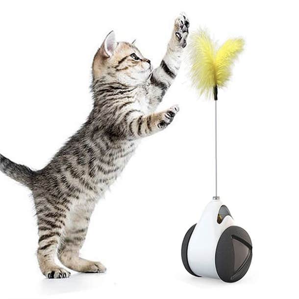 interactive balance feather toy Cat Toys