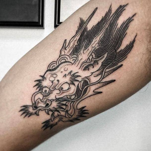 Japanese dragon tattoo
