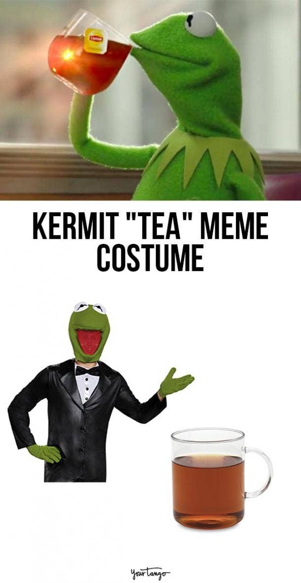 kermit tea meme last minute halloween costumes