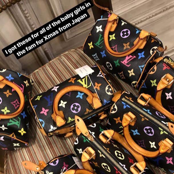 kim kardashian louis vuitton bags for kids and nieces