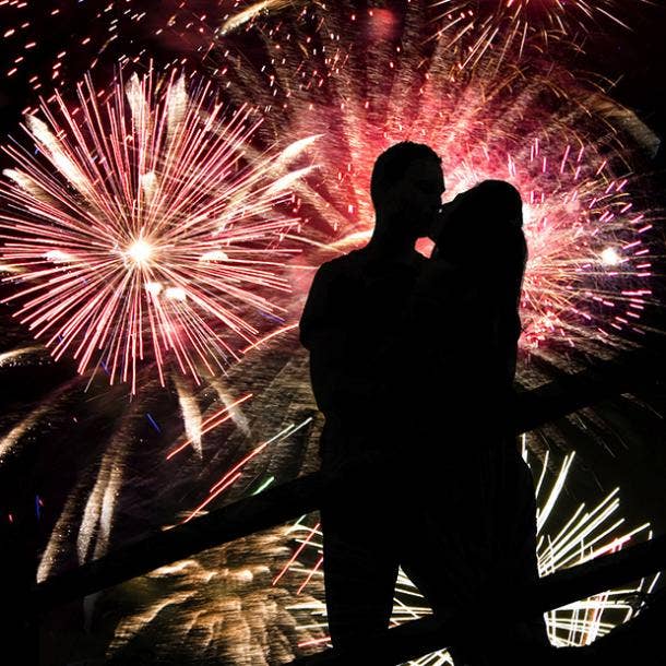 during fireworks best places to make out