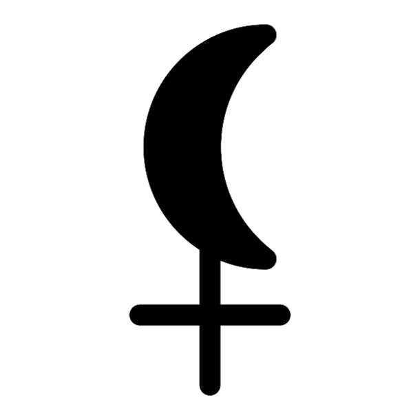 lilith astrology symbol