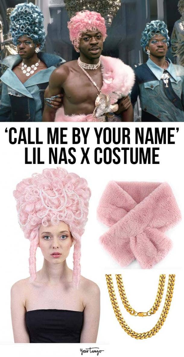 Lil Nas X "Call Me By Your Name" Pink & Blue Angel Costume 