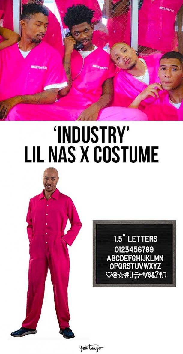 Lil Nas X "Industry" Pink Jumpsuit Costume
