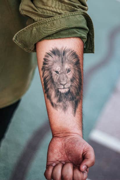 Leo zodiac tattoo