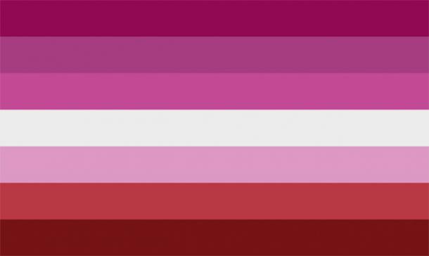 Lipstick Lesbian Pride Flag