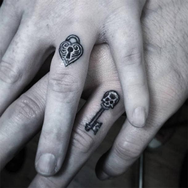 Put A Ring On It: Hand Poked Ring Tattoos by Indy Voet • Tattoodo