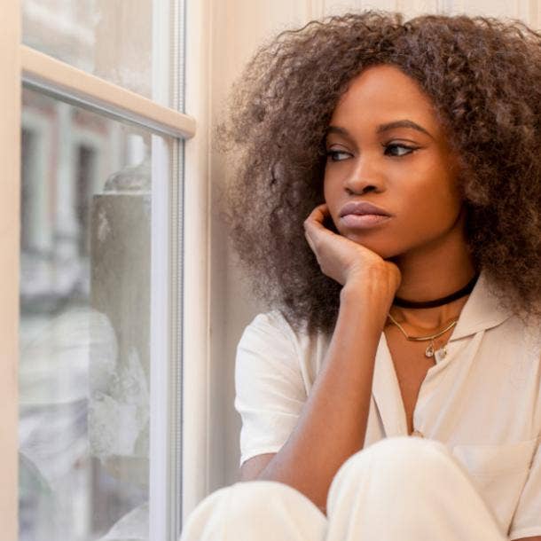 lonely woman worried he doesn't care about the relationship