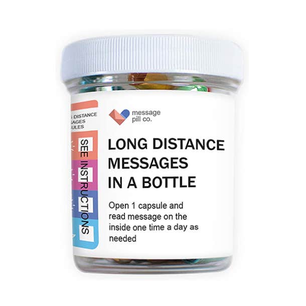 long distance relationship gifts message in a bottle 