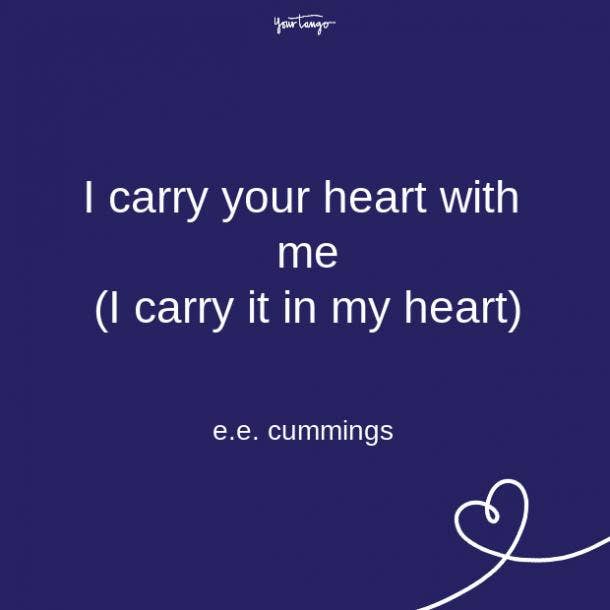ee cummings long distance relationship quote