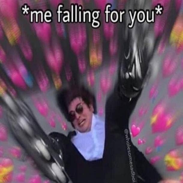 love meme falling for you