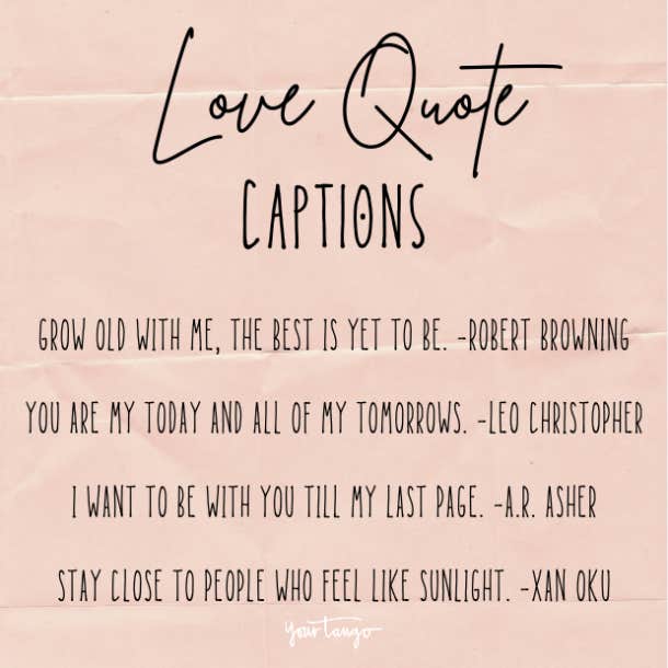 132 Best Love Captions For Instagram Couples | YourTango 132 Best Love Captions For Instagram Couples | Yourtango