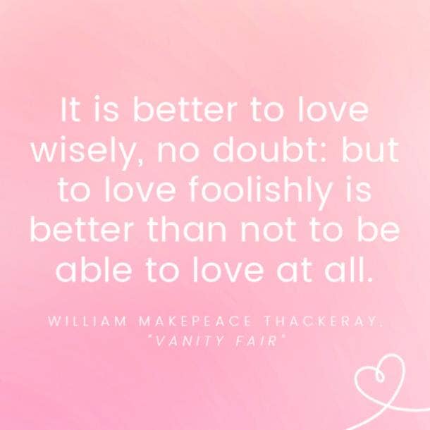 William Makepeace Thackeray famous love quotes