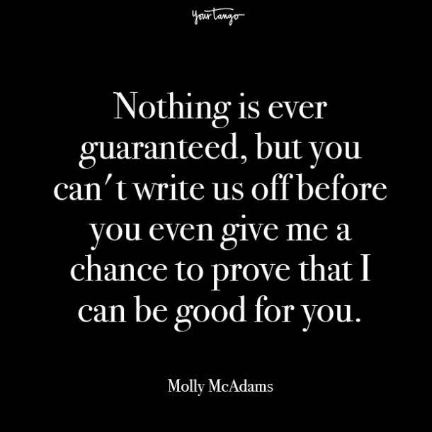 molly mcadams prove your love quotes