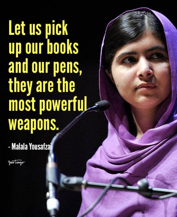 let us pick up our books Malala Yousafzai quotes