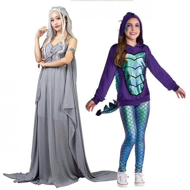 mother daughter halloween costumes daenarys and dragon