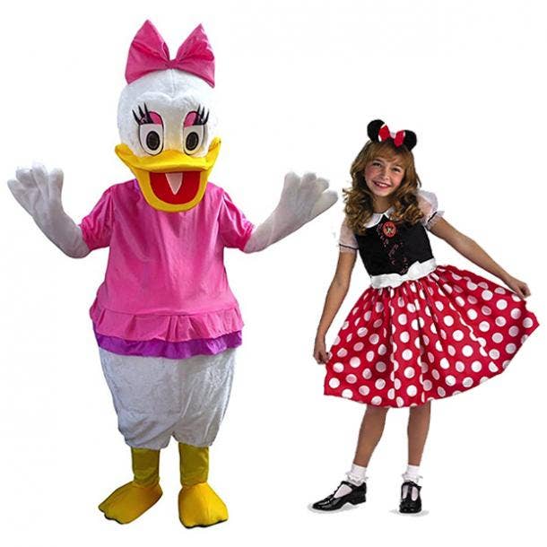 mother daughter halloween costumes daisy duck minnie mouse