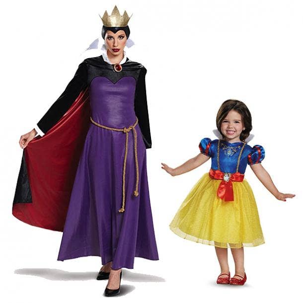 mother daughter halloween costumes snow white evil queen