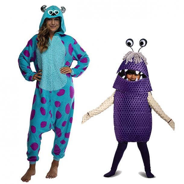 mother daughter halloween costumes sully boo monsters inc