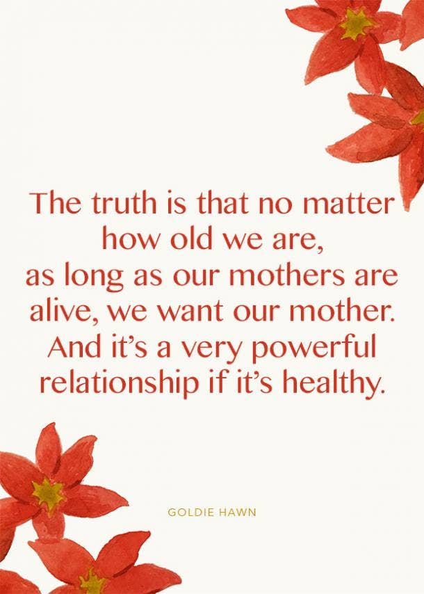 goldie hawn fisher motherhood quote