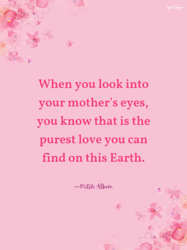 mitch albom mother's day quote