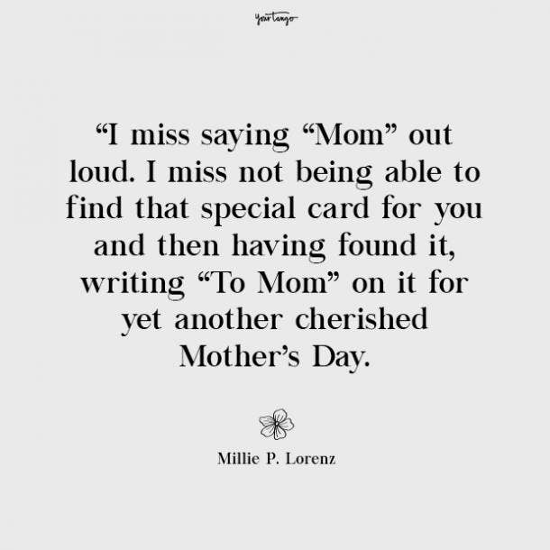 Millie P. Lorenz missing mom quotes
