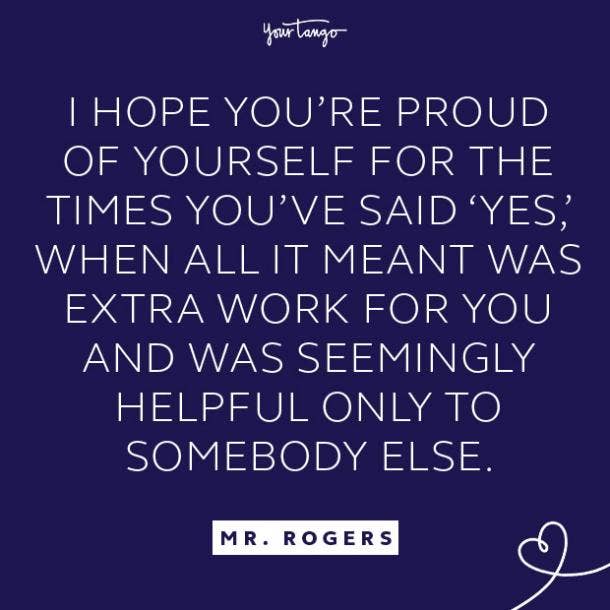 Mr. Rogers quote about saying yes