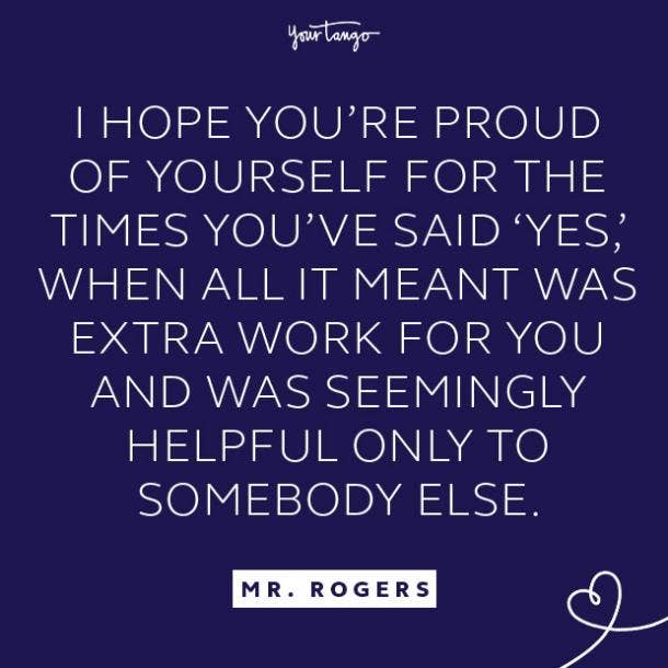 Mr. Rogers quote about saying yes