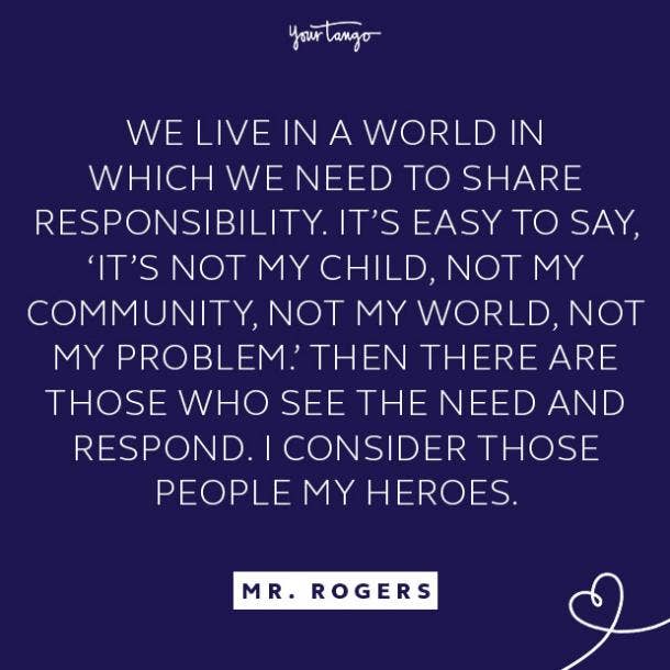 Mr. Rogers quote about community