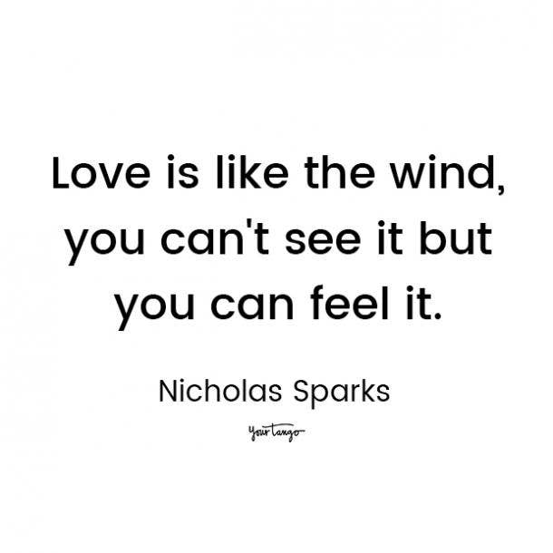 nicholas sparks love quote for him