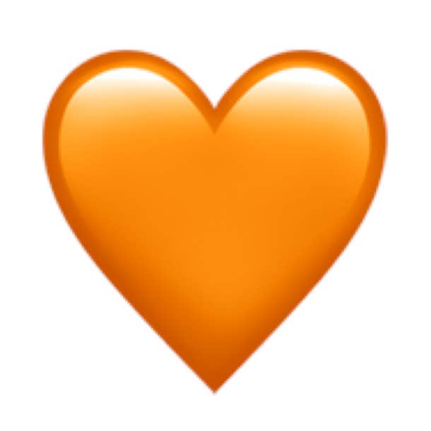 emoji coeur orange