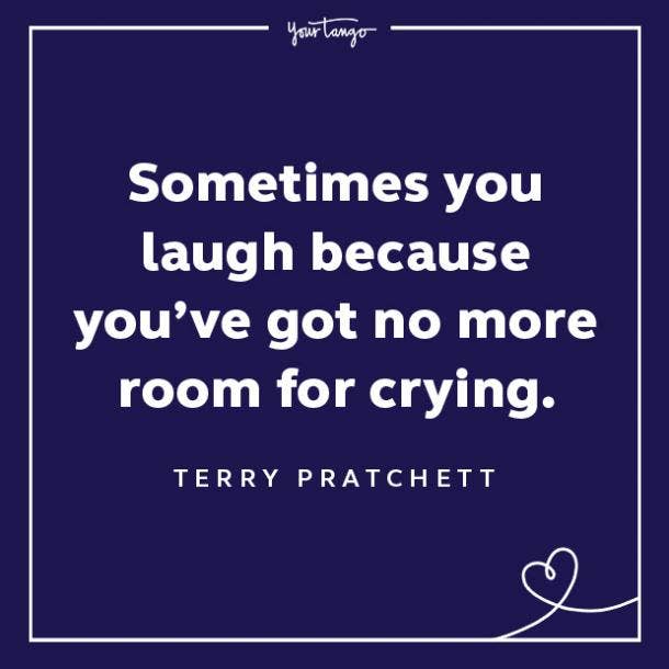 Terry Pratchett overcoming sadness quotes