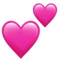 pink hearts emoji