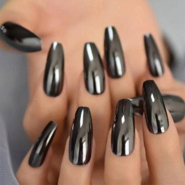chrome nail ideas wicked vibes
