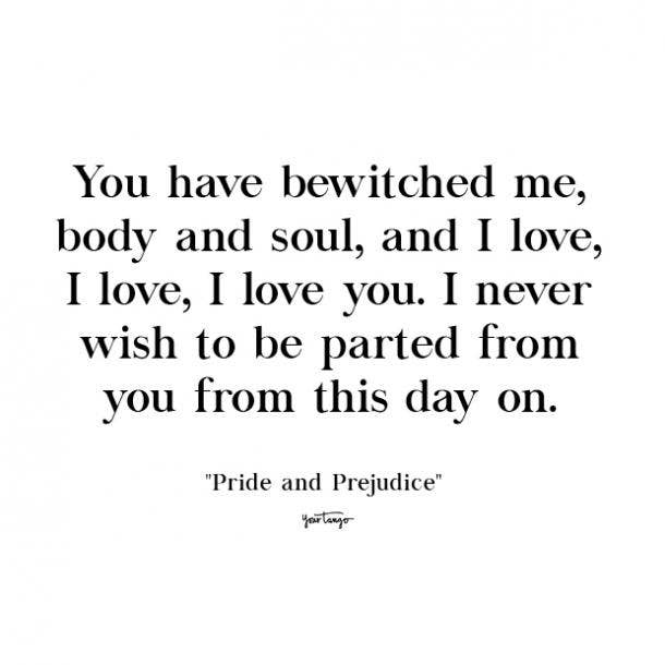 pride and prejudice cute love quote