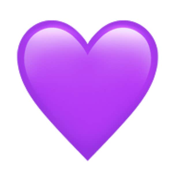 emoji coeur violet