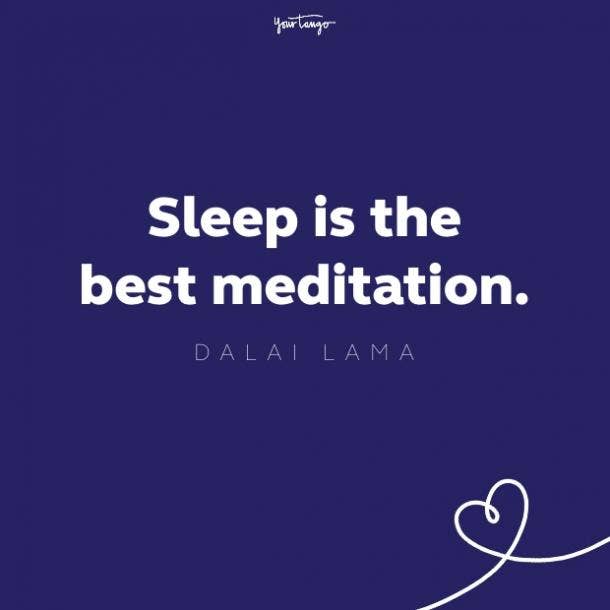 dalai lama quote about sleep