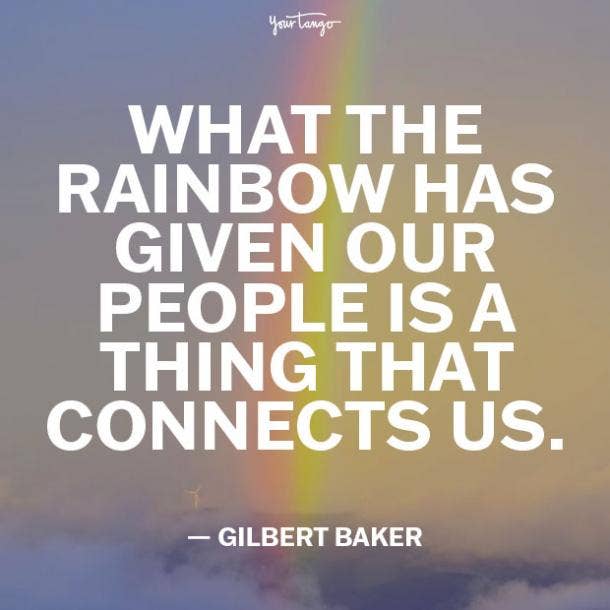 Gilbert Baker Rainbow Quote