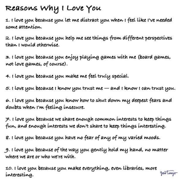 100+ Reasons Why I Love You — A Comprehensive List | YourTango 100+ Reasons Why I Love You — A Comprehensive List | YourTango