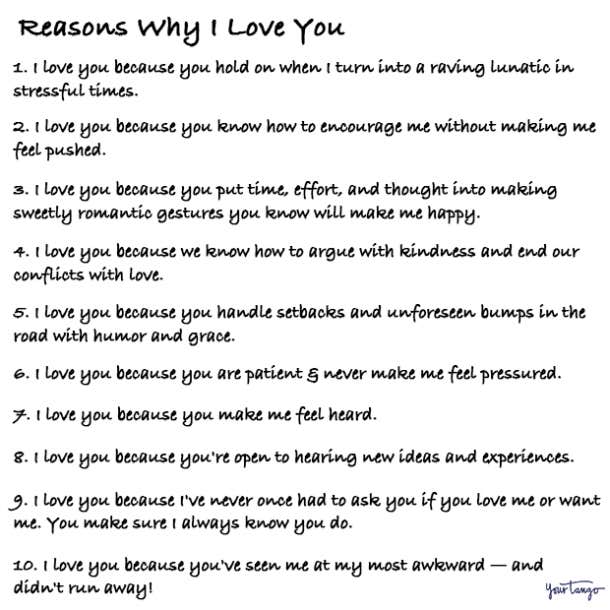 100+ Reasons Why I Love You — A Comprehensive List