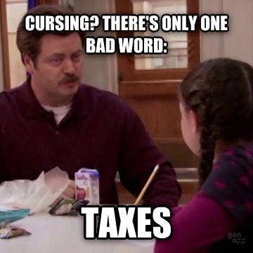 ron swanson taxes quote