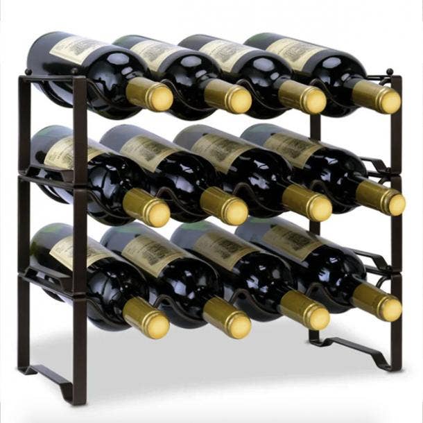 Ryleigh Tabletop Wine Bottle Rack in Bronze