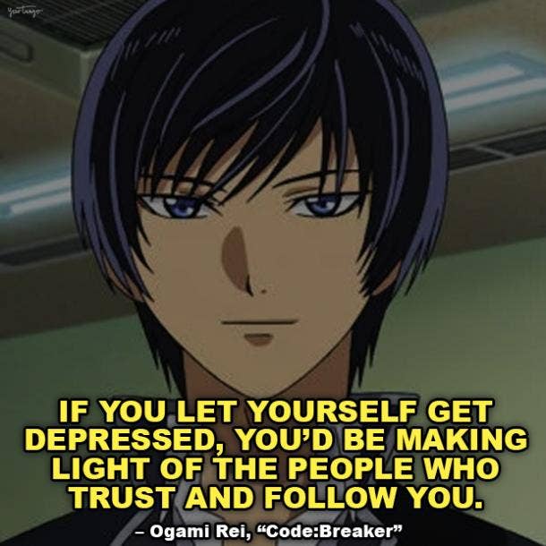 25 Of The Best Anime Quotes About Depression You Should See  Gone App