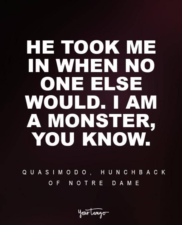 Quasimodo, The Hunchback of Notre Dame Sad Disney Quote