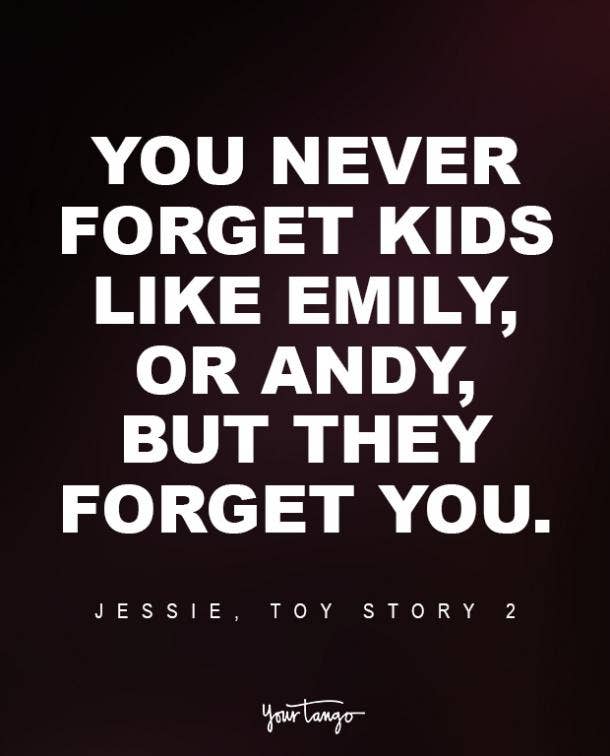 Jessie, Toy Story 2 Sad Disney Quote