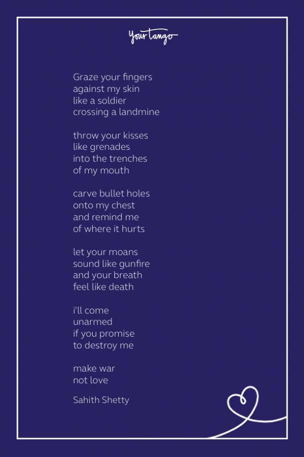 Sexy poem by sahith shetty