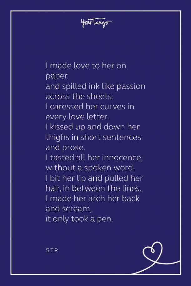 Sexy poem erotica by s.t.p.