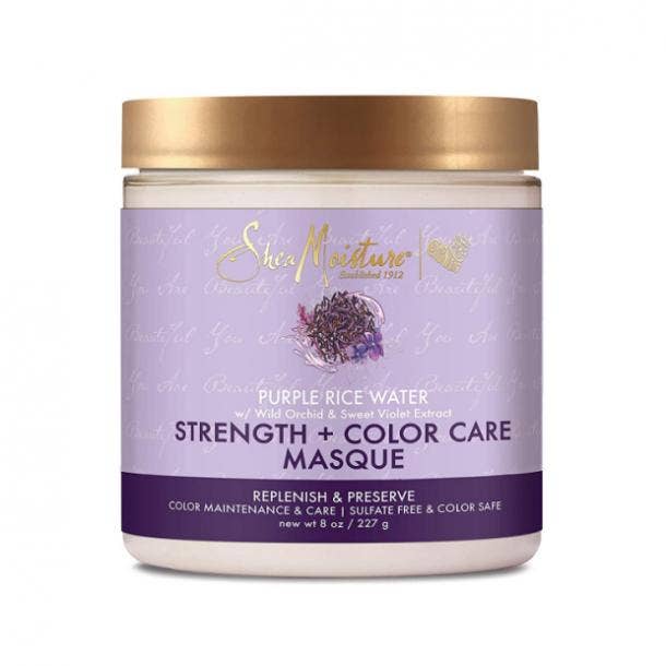 SheaMoisture Strength and Color Care Masque in Purple Rice Water with Wild Orchid & Sweet Violet Extract