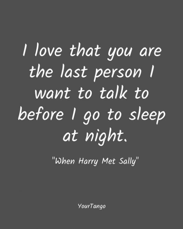 When Harry Met Sally short love quote